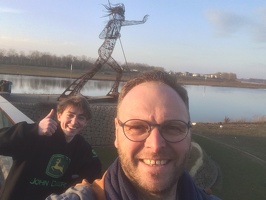 Selfie aan de Maas